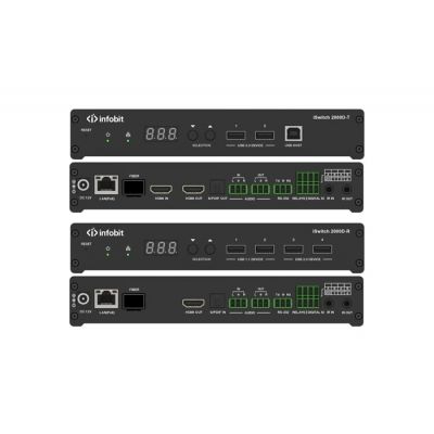 Infobit iSwitch 2000D приёмопередатчик HDMI 4K60 AV через IP с Dante