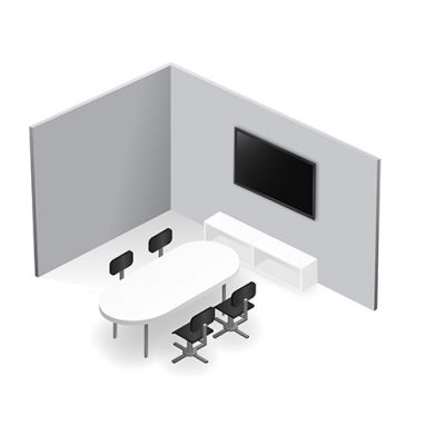 Оборудование видеоконференцсвязи для небольшой переговорной комнаты
